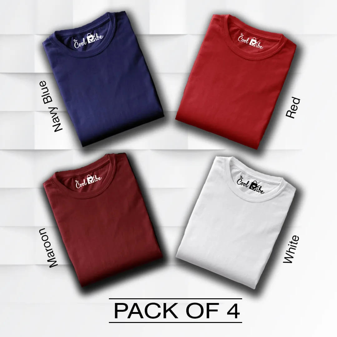 MAKE YOUR OWN COMBO OF 4 TSHIRTS| 100% COTTON| BIOWASHED - Image 2