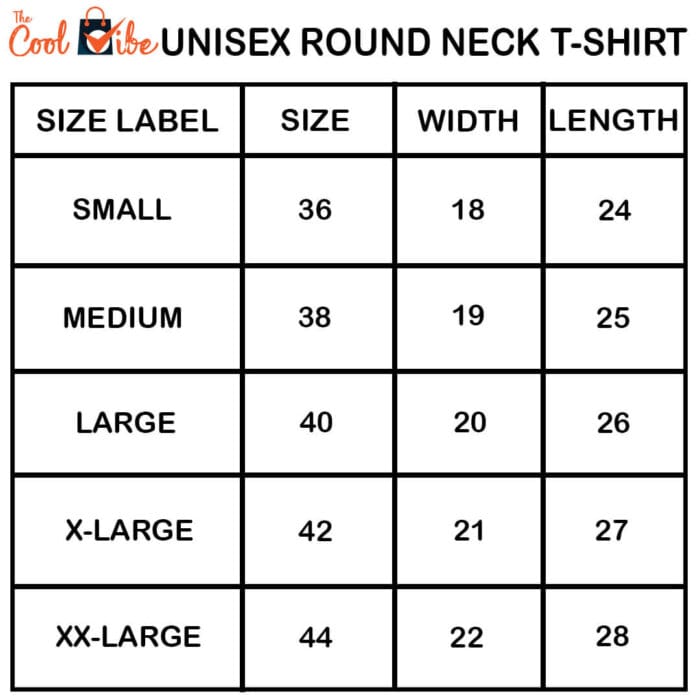 Size chart sports