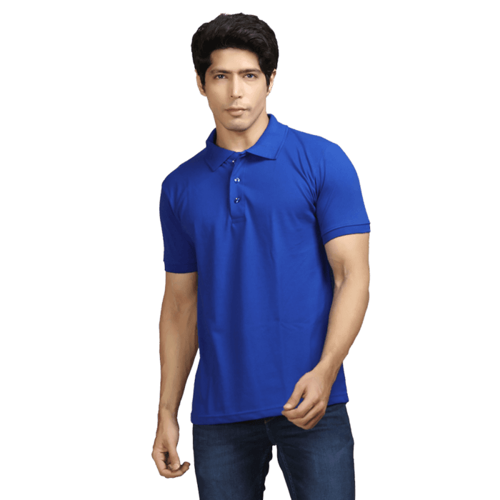 Solid Polo T-Shirt- Royal Blue