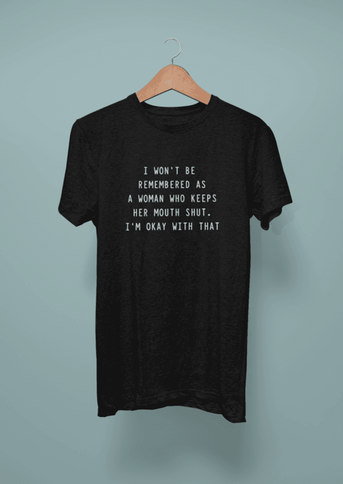 Heather t shirt mockup featuring a wooden hanger and a plain backdrop 44426 r el2