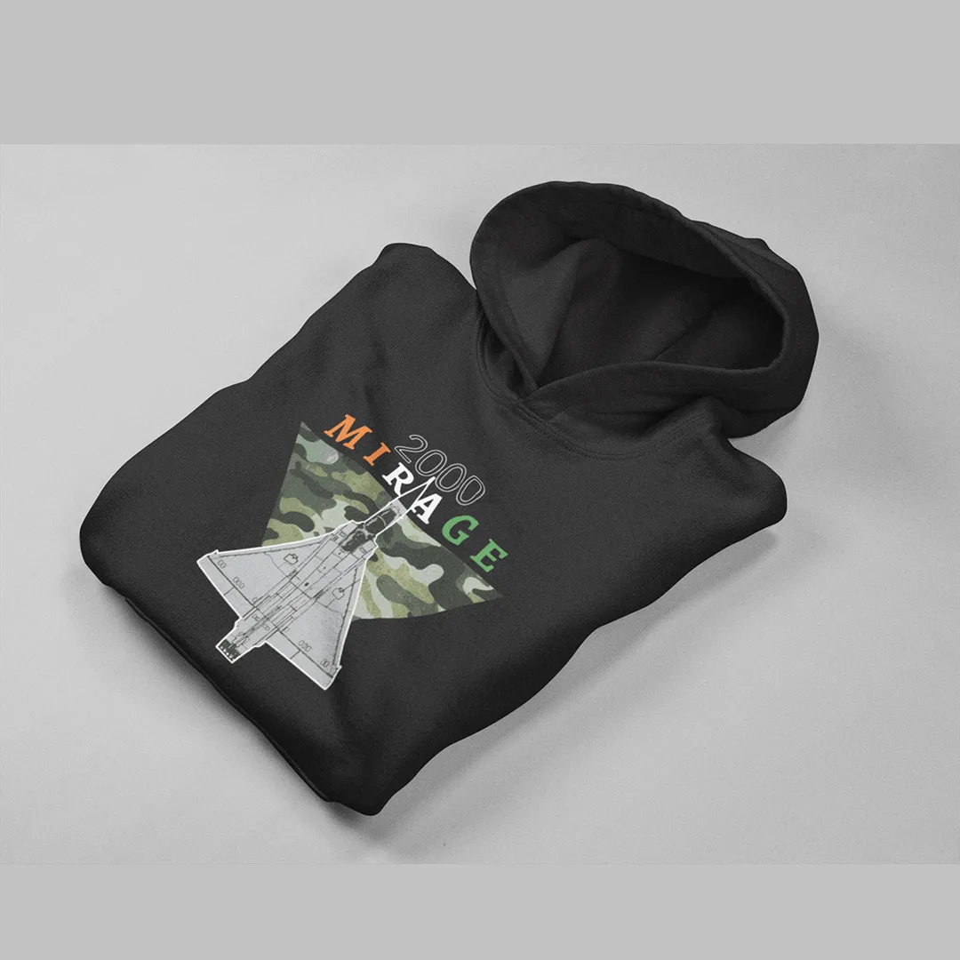 MIRAGE 2000 Air Force Fighter Aircraft Hoodie - Image 2