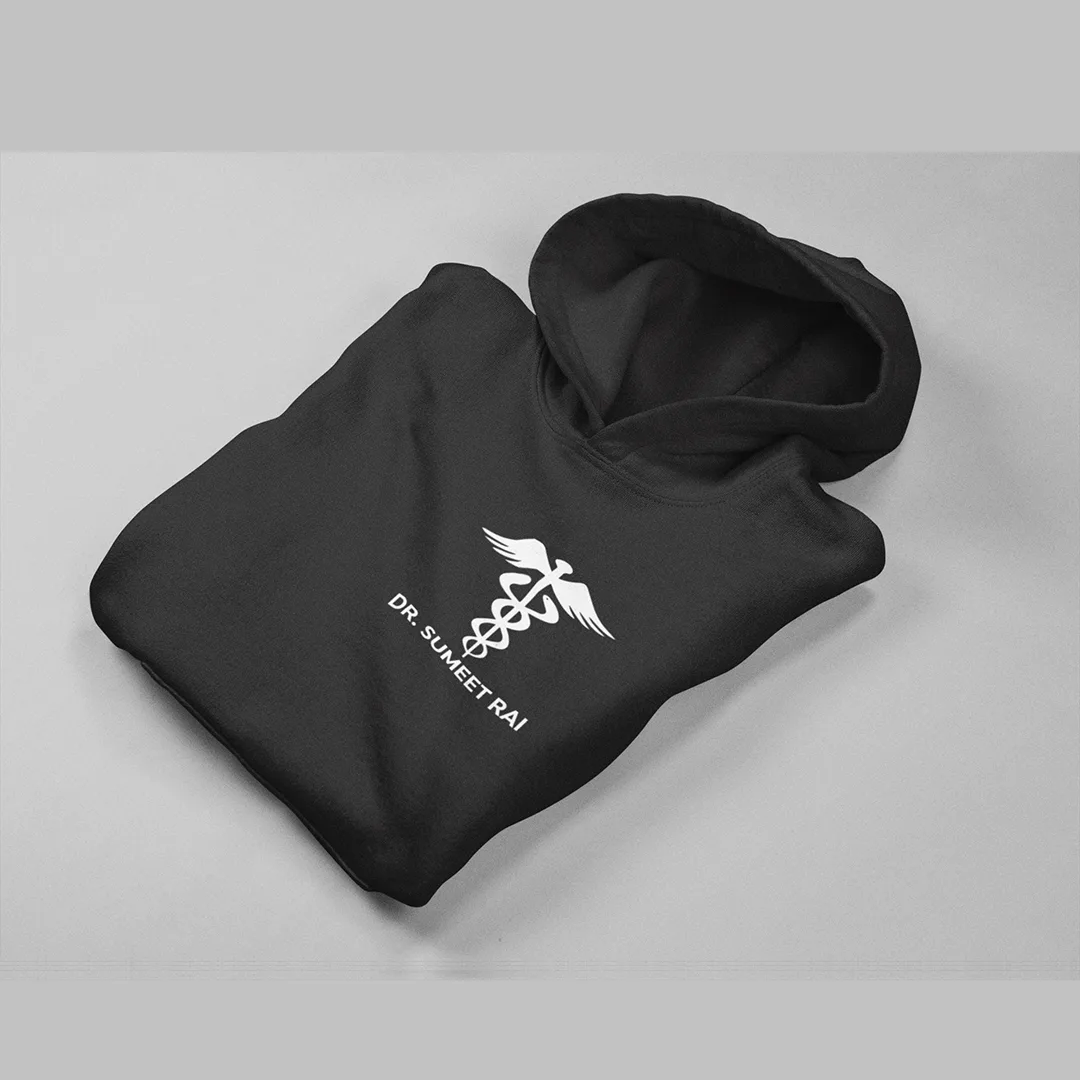Personalized Medical Symbol Doctor Unisex Hoodie with Your Name | Gift for Doctors - Image 2