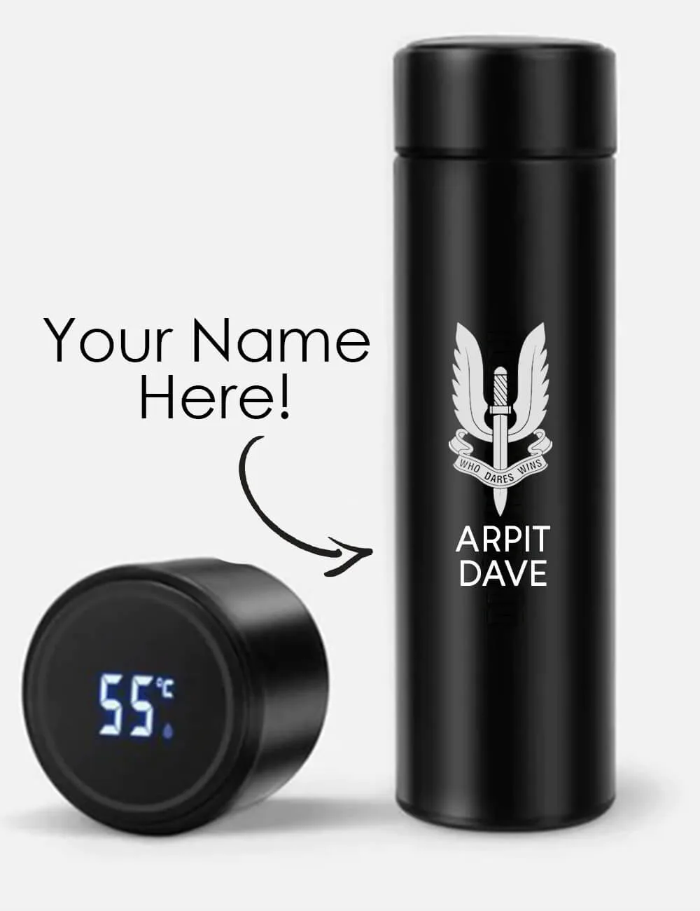 Special Forces Fan Digital Temperature Display Bottle(COD not available on custom orders)