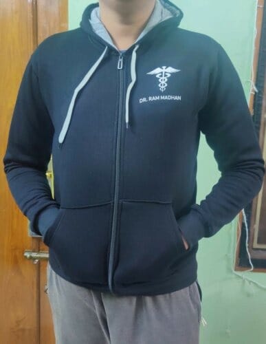 Custom Doctor Name Zipper Hoodie photo review
