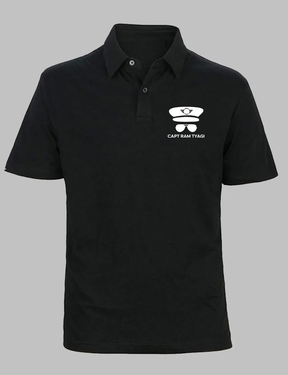 Personalized Pilot Symbol Unisex Polo T-shirt | Gift for Pilot | Customized Pilot T-shirts