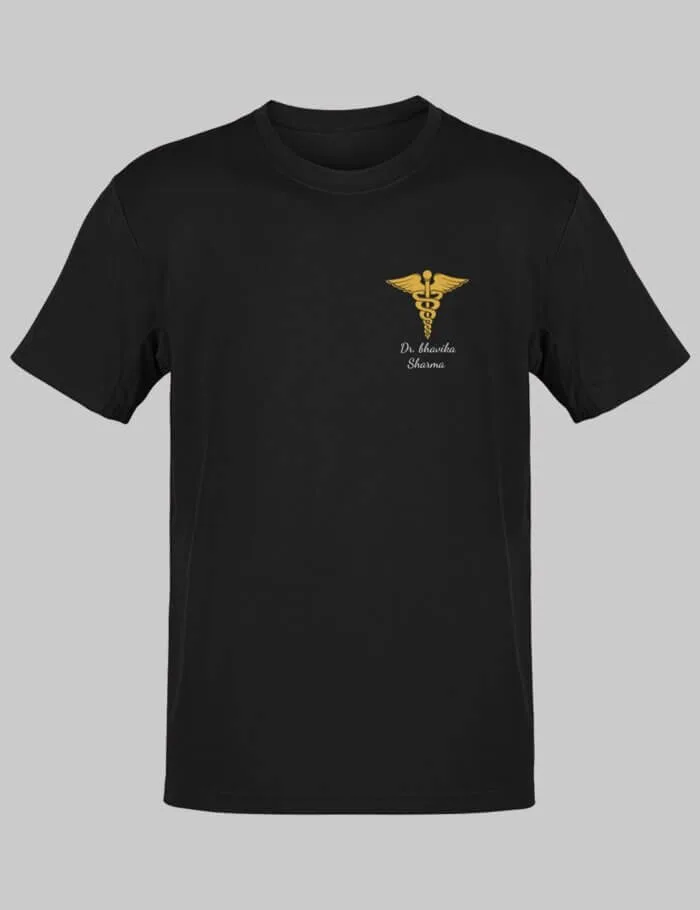 Custom Medical Symbol Doctor T-shirt With Your Name | Customized Name T-shirt