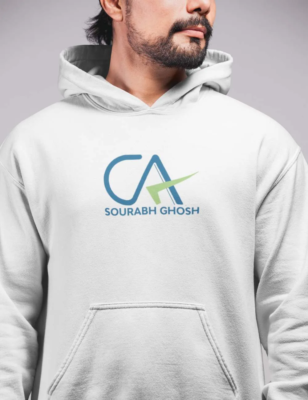 Personalized CA Unisex Hoodie | CA Logo with Custom Name | Customized Hoodies for Chartered Accountant
