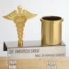 Personalized Doctor Pen stand. Gift ideas for doctors.