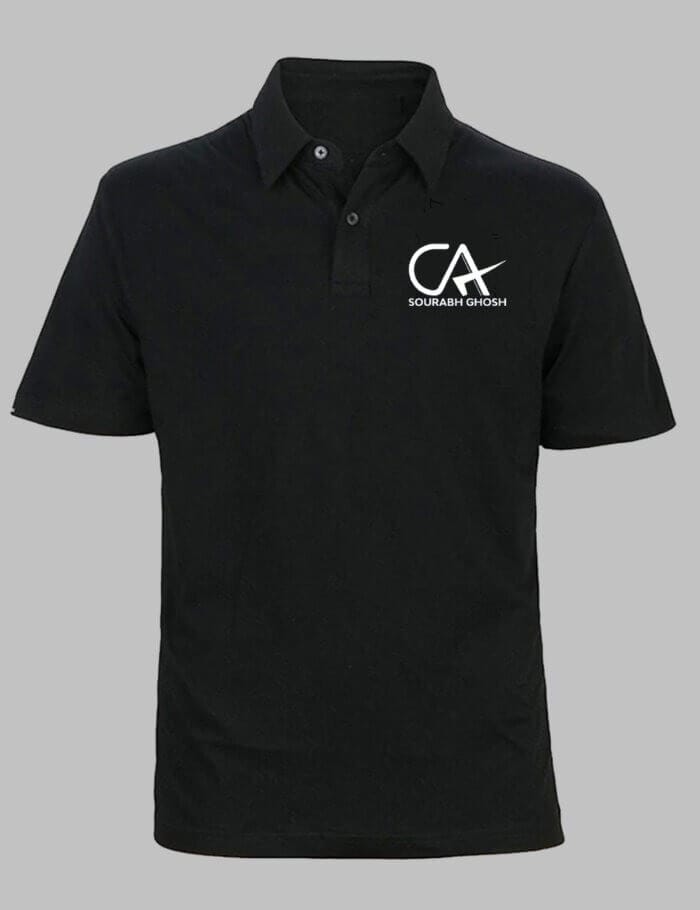 Personalized CA Unisex Polo T-shirt | Gift for Chartered Accountants| Customized CA T-Shirts