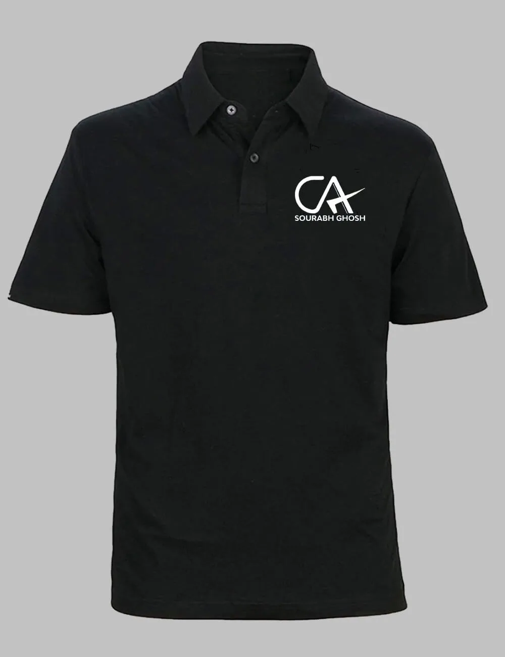 Personalized CA Unisex Polo T-shirt | Gift for Chartered Accountants| Customized CA T-Shirts