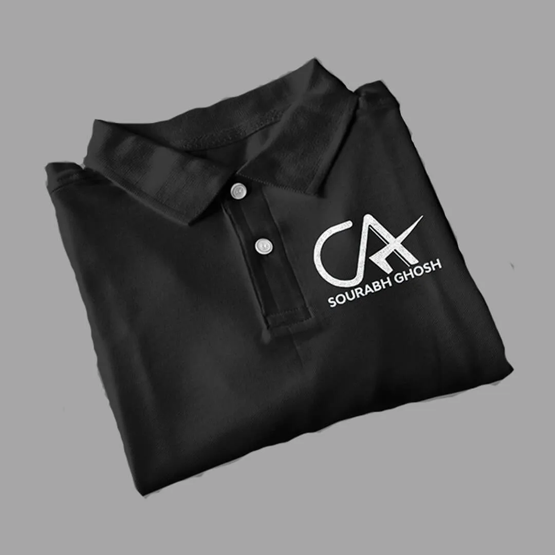 Personalized CA Unisex Polo T-shirt | Gift for Chartered Accountants| Customized CA T-Shirts - Image 2