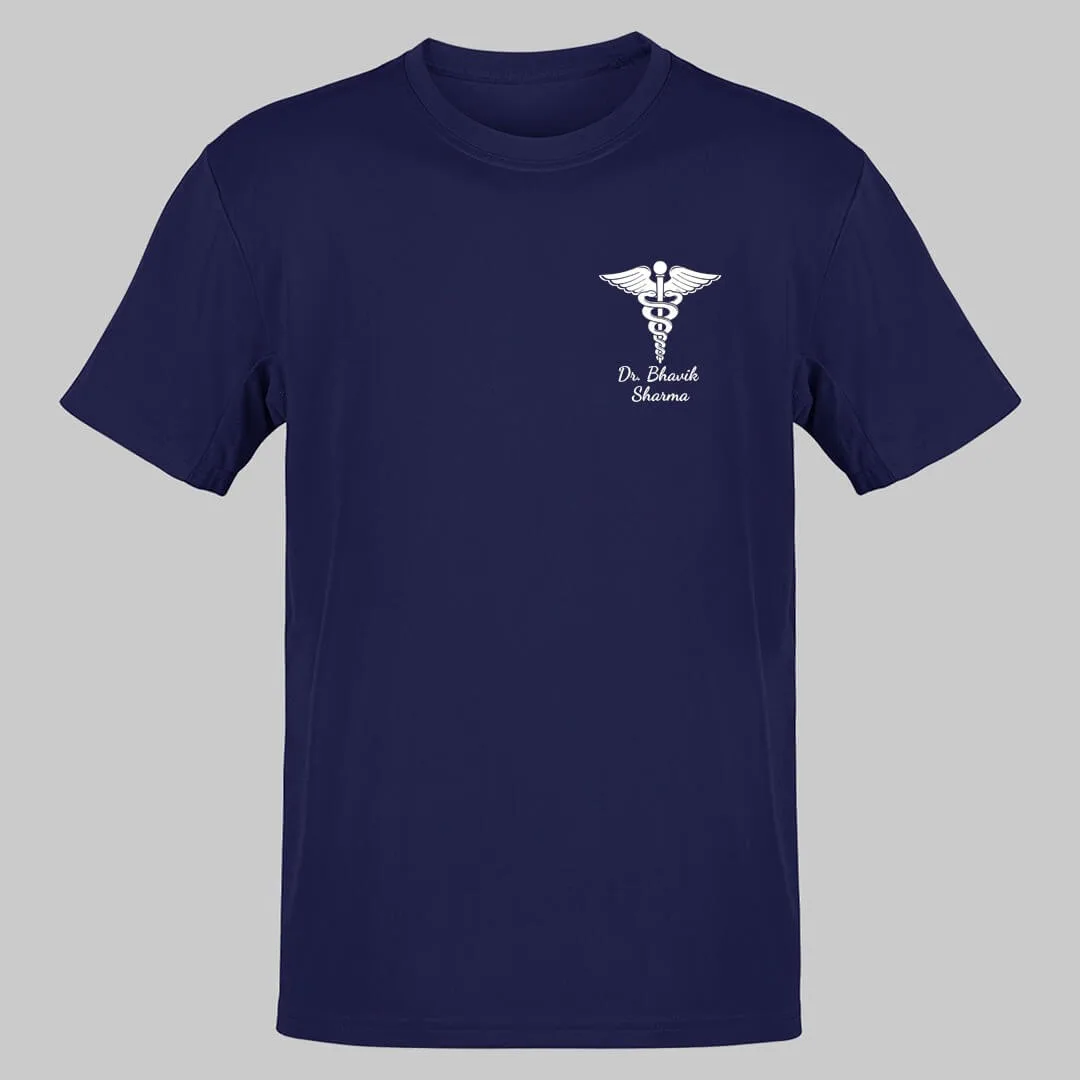 Medical Symbol Doctor T-Shirt With Your Name | Customized Name T-Shirt - Image 3