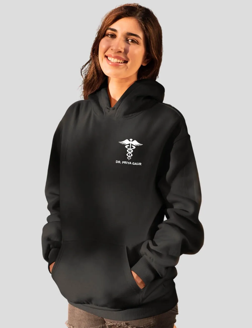 Personalized Medical Symbol Doctor Unisex Hoodie T-Shirt Combo - Image 2