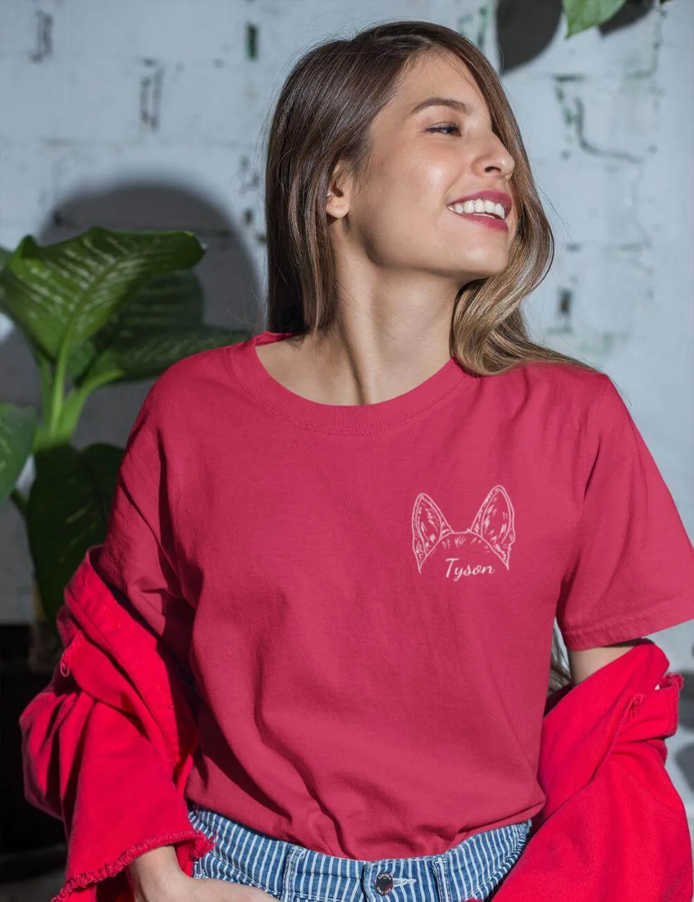 Personalized Dog Ear T-shirt with Your Pet's Name| Gift for Pet Lovers - Image 6