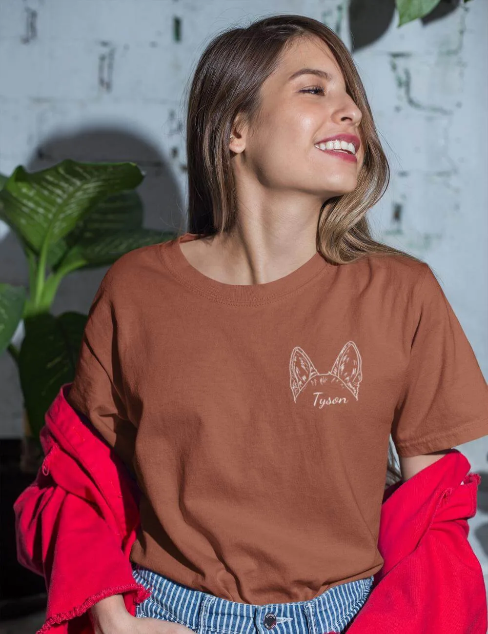 Personalized Dog Ear T-shirt with Your Pet's Name| Gift for Pet Lovers - Image 5