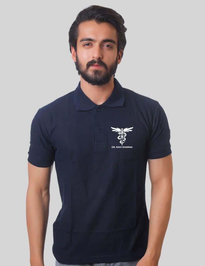 Personalized Veterinary Doctor Symbol Unisex Polo T-shirt | Gift for Doctors | Customized Doctor T-shirts