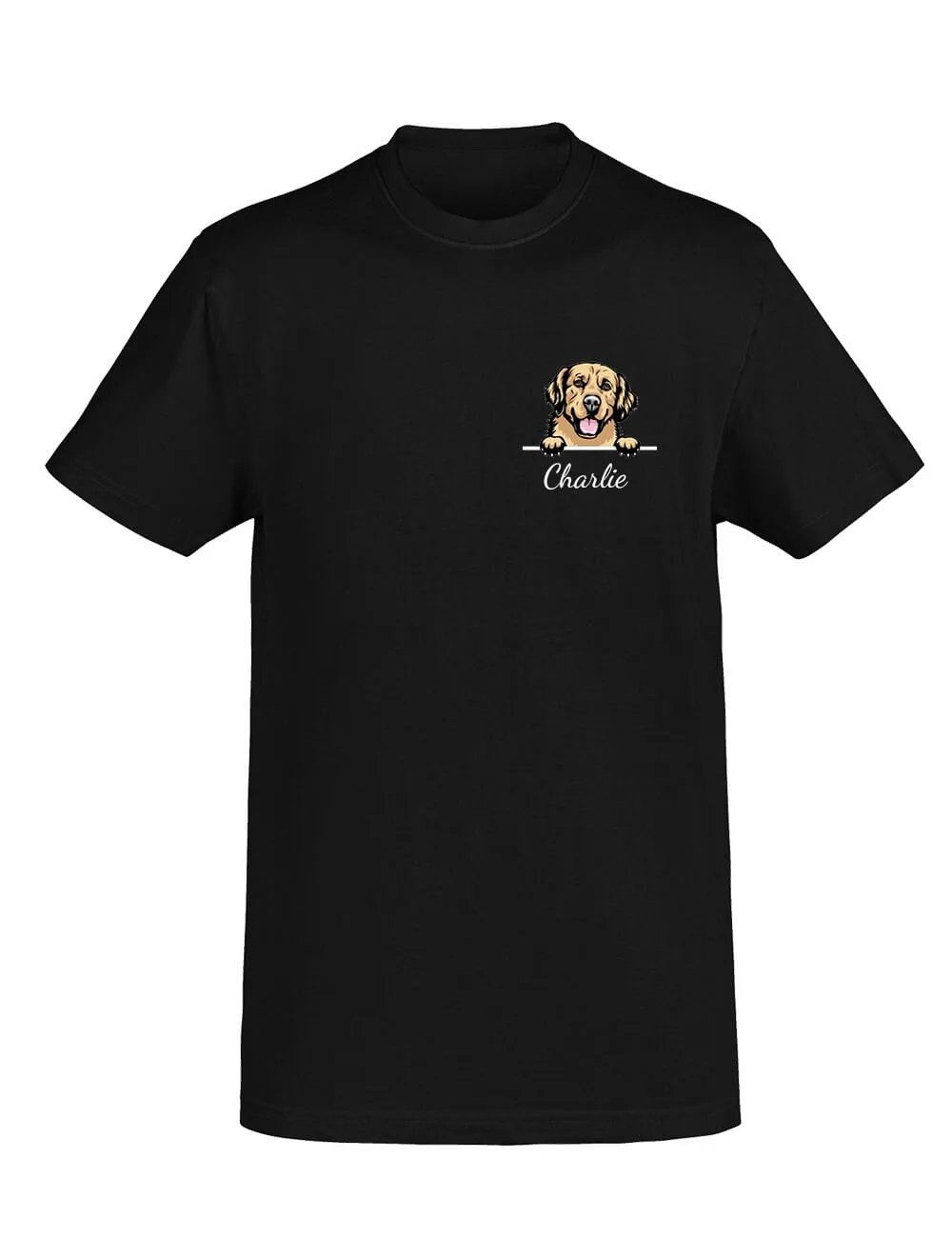 Personalized Pet Unisex T-Shirt With Pet Name | Customized Dog Name T-Shirt