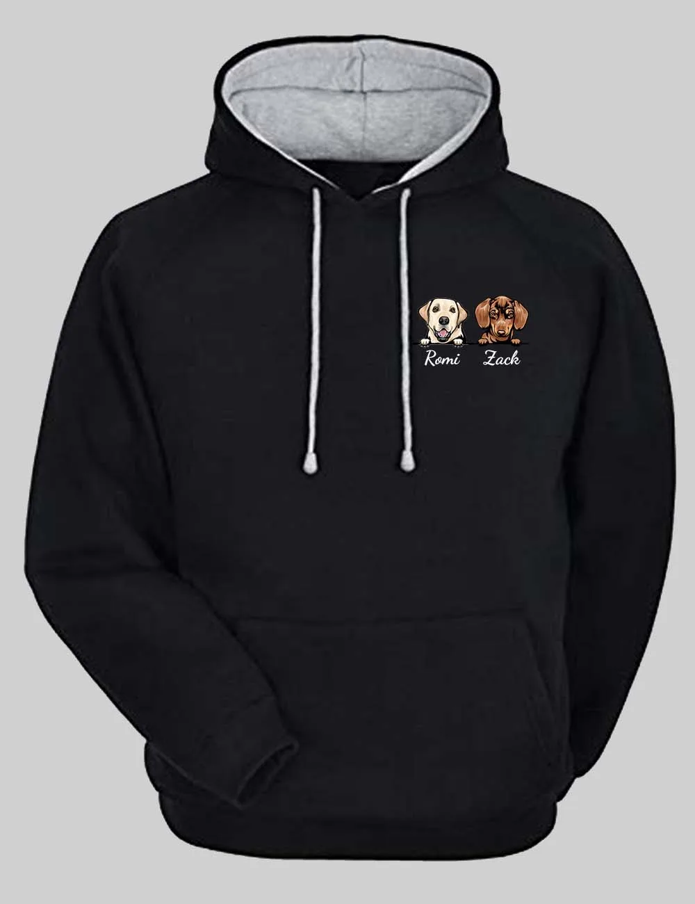 Personalized Pet Unisex Hoodie With Pet Name | Customized Dog Name Hoodie - Image 2