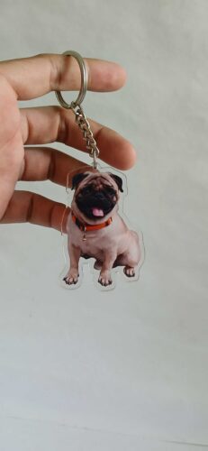 Personalized Pet Photo Acrylic Keychain photo review