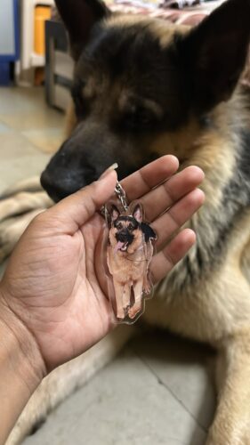 Personalized Pet Photo Acrylic Keychain photo review